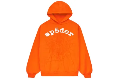 Sp5der Legacy Hoodie Orange 01