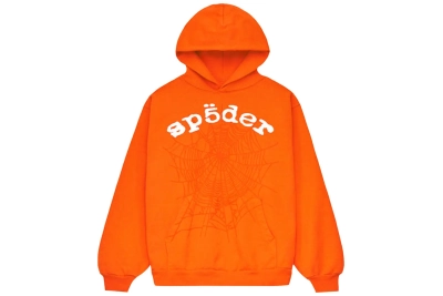 Sp5der Legacy Hoodie Orange 01