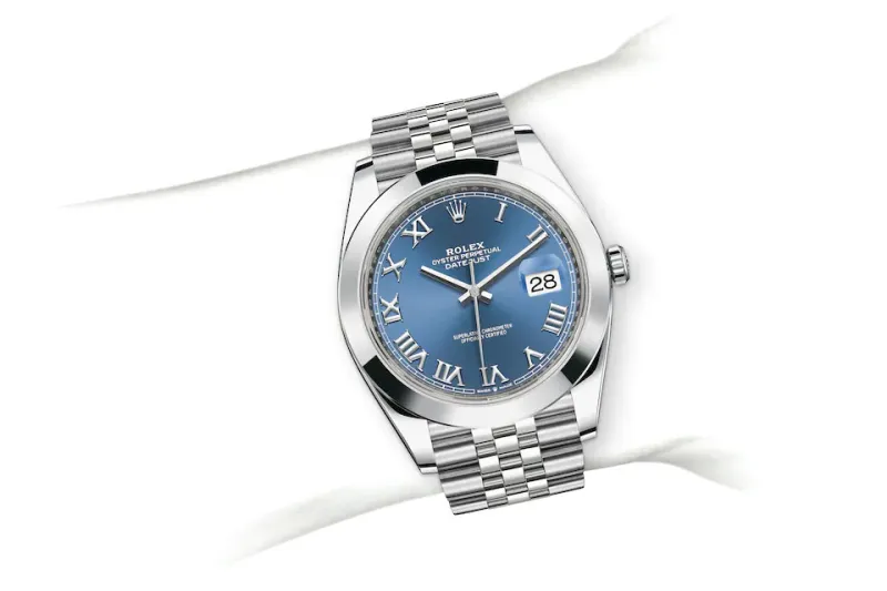 RSNOW Rolex Datejust 41 Oyster-41 mm-Oystersteel and Oystersteel Reference 126300 m126300-0018