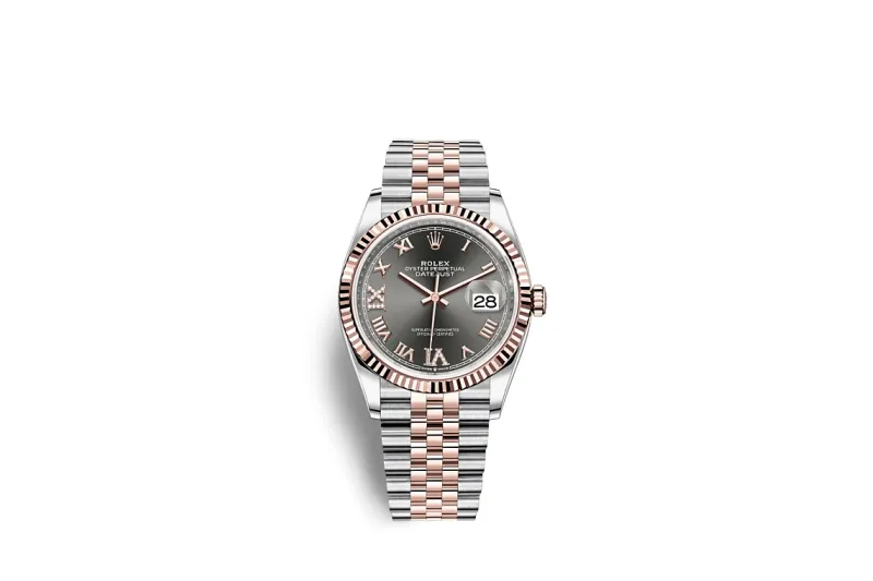 RSNOW Rolex Datejust 36 Oyster-36 mm-Oystersteel and Everose Gold Reference 126231 m126231-0023