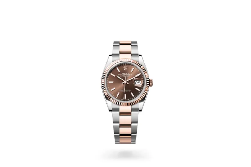 RSNOW Rolex Datejust 36 Oyster-36 mm-Oystersteel and Everose Gold Reference 126231 m126231-0044