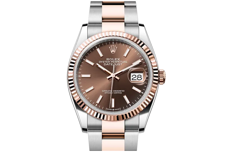 RSNOW Rolex Datejust 36 Oyster-36 mm-Oystersteel and Everose Gold Reference 126231 m126231-0044