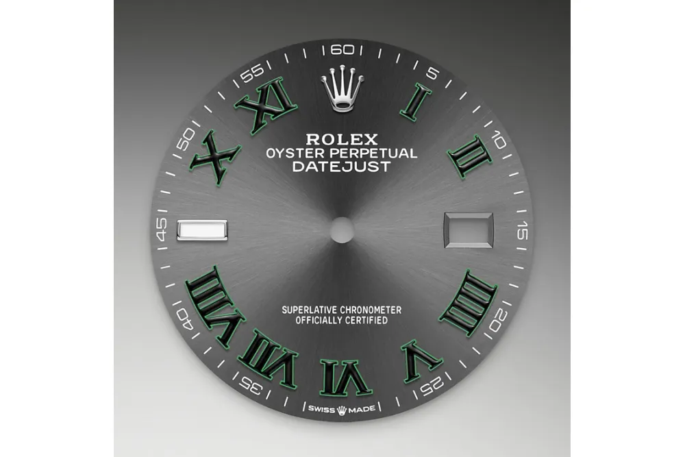 RSNOW Rolex Datejust 36 Oyster-36 mm-Oystersteel and White Gold Reference 126234 m126234-0046