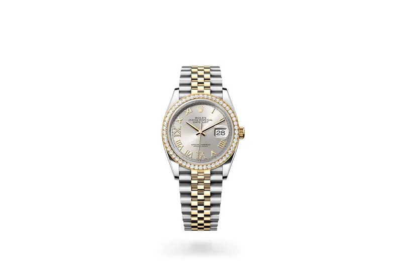RSNOW Rolex Datejust 36 Oyster-36 mm-Oystersteel and Yellow Gold and Diamonds Reference 126283RBR m126283RBR-0017