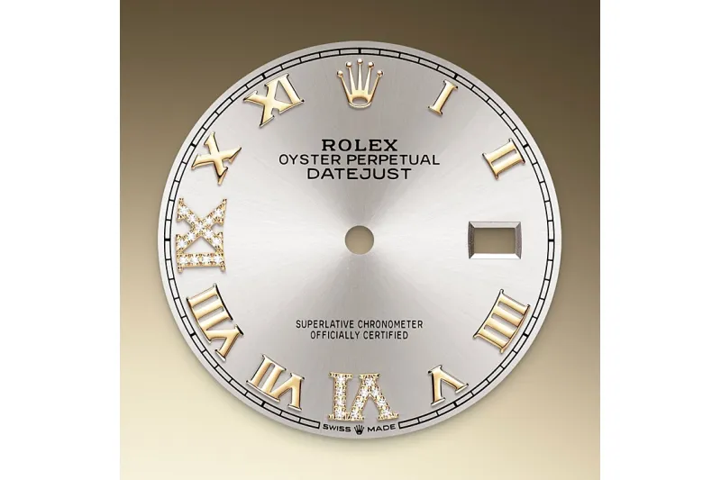 RSNOW Rolex Datejust 36 Oyster-36 mm-Oystersteel and Yellow Gold and Diamonds Reference 126283RBR m126283RBR-0017
