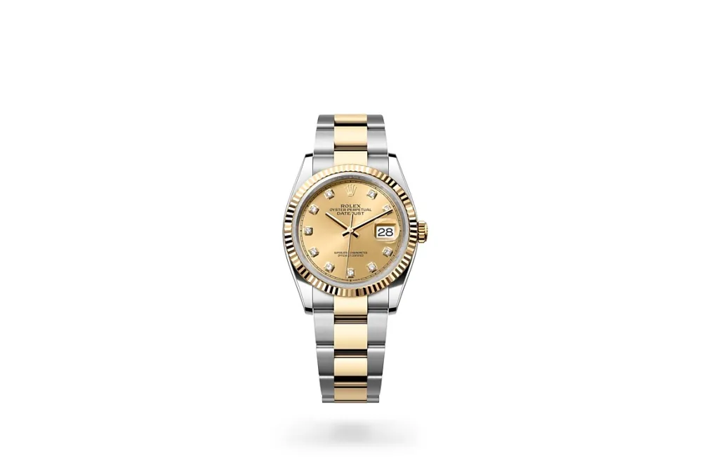 RSNOW Rolex Datejust 36 Oyster-36 mm-Oystersteel and Yellow Gold Reference 126233 m126233-0018