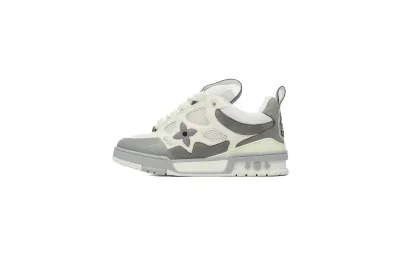 Rsnow Louis Vuitton LV Skate Sneaker White Grey 1ACQP4 01
