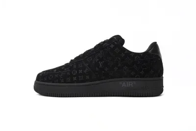 Louis Vuitton Nike Air Force 1 Low By Virgil Abloh Black Reps Sneakers 1A9VD7 01