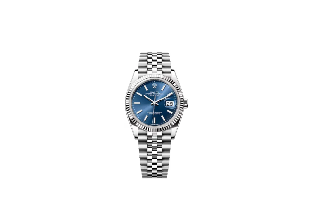 RSNOW Rolex Datejust 36 Steel & White Gold Blue Dial Reference 126234 m126234-0017