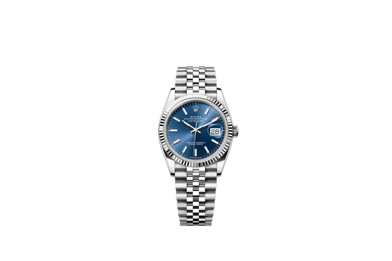 RSNOW Rolex Datejust 36 Steel & White Gold Blue Dial Reference 126234 m126234-0017