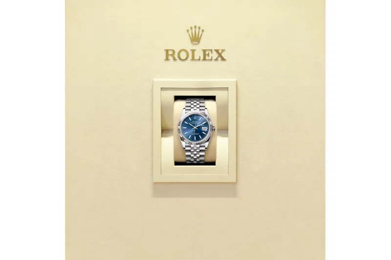 RSNOW Rolex Datejust 36 Steel & White Gold Blue Dial Reference 126234 m126234-0017