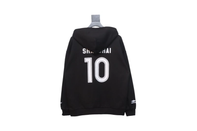 Balenciaga Miami Exclusive Soccer Zip Up Hoodie Black 02