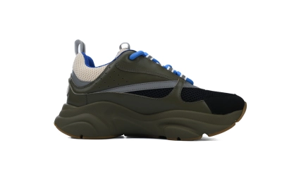 Dior B22 Cream Black Olive Blue Reps Sneakers 3SN231YKB_H669 02