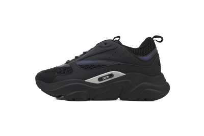 Dior B22 Reflective Black Reps Sneakers 3SN23YIX_H963 01