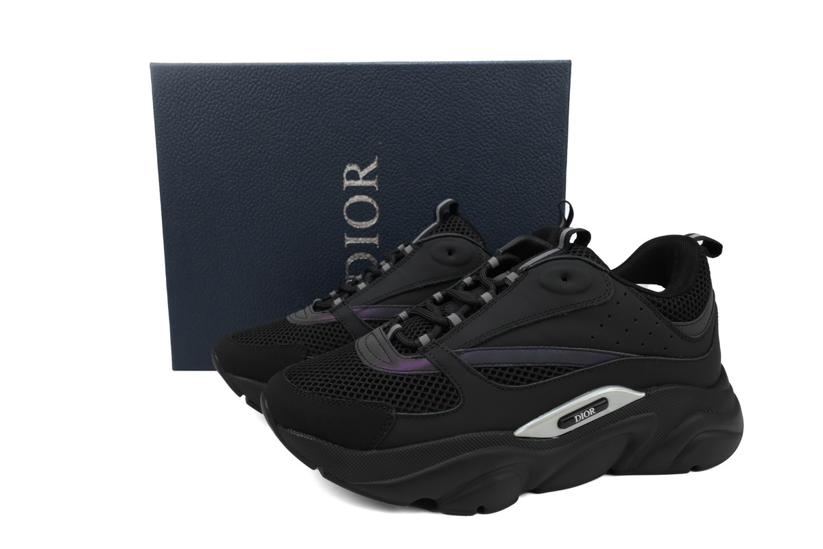 Dior B22 Reflective Black Reps Sneakers 3SN23YIX_H963
