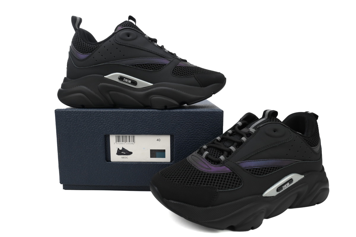 Dior B22 Reflective Black Reps Sneakers 3SN23YIX_H963