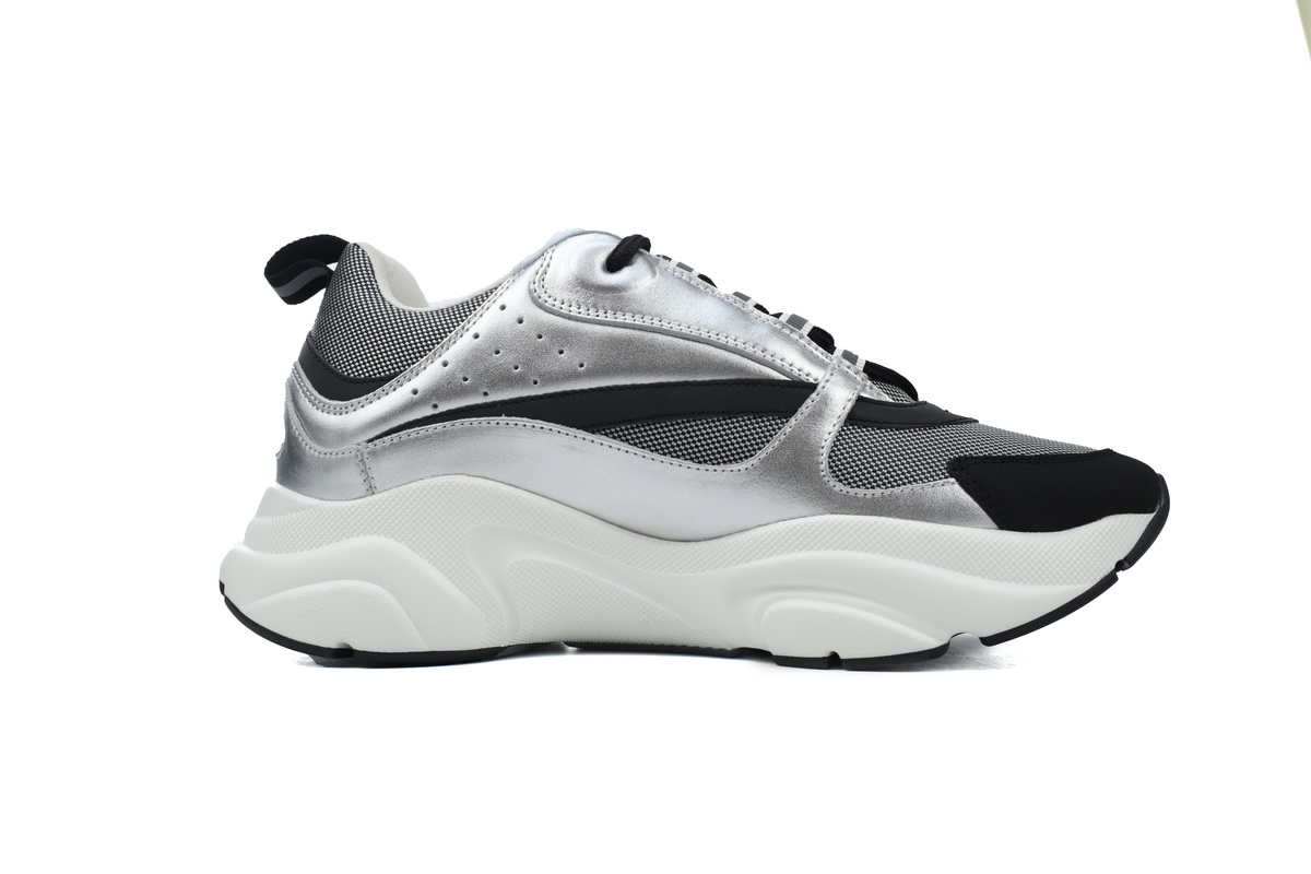Dior B22 Silver Black Reps Sneakers 3SN231YIY_H169