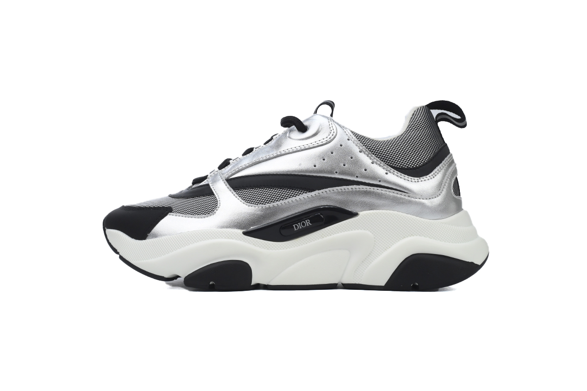 Dior B22 Silver Black Reps Sneakers 3SN231YIY_H169