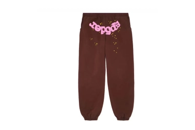 Sp5der Classic Sweatpant Brown 01