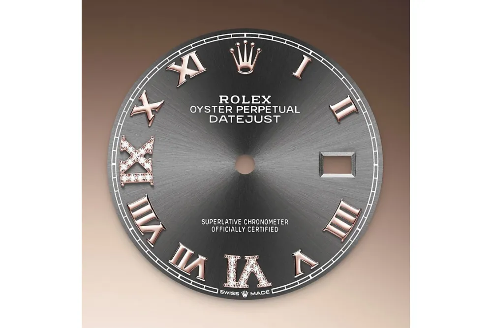 RSNOW Rolex Datejust 36 Oyster-36 mm-Oystersteel and Everose gold and Diamonds Reference 126281RBR m126281RBR-0011