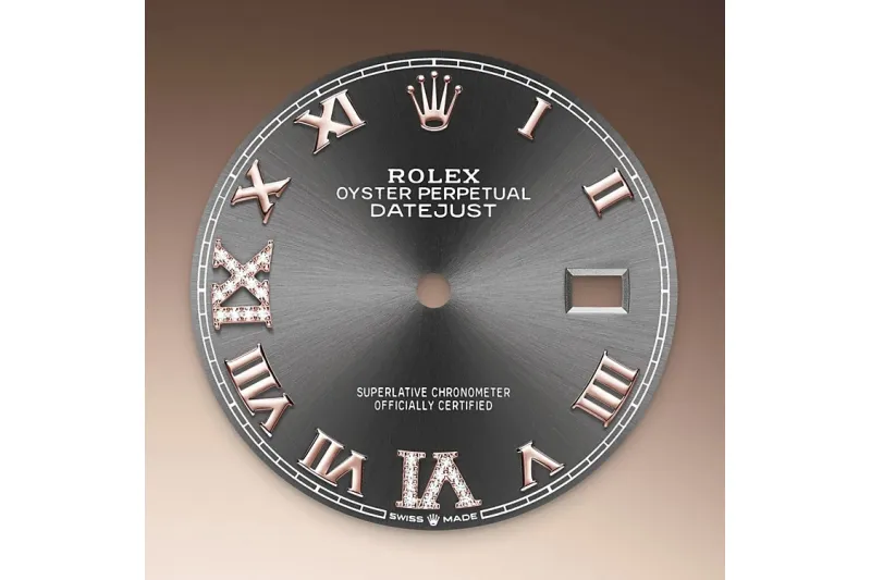 RSNOW Rolex Datejust 36 Oyster-36 mm-Oystersteel and Everose gold and Diamonds Reference 126281RBR m126281RBR-0011