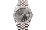 RSNOW Rolex Datejust 36 Oyster-36 mm-Oystersteel and Everose gold and Diamonds Reference 126281RBR m126281RBR-0011