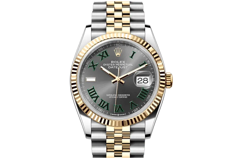 RSNOW Rolex Datejust 36 Oyster-36 mm-Oystersteel and Yellow Gold Reference 126233 m126233-0035