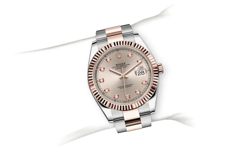 RSNOW Rolex Datejust 41 Oyster-41 mm-Oystersteel and Everose gold Reference 126331 m126331-0007
