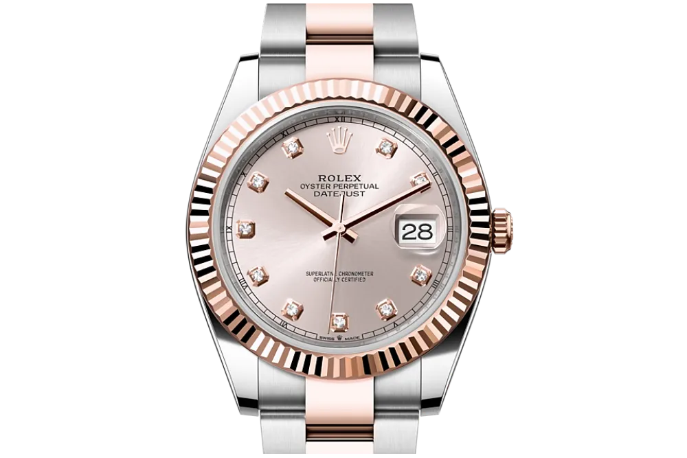 RSNOW Rolex Datejust 41 Oyster-41 mm-Oystersteel and Everose gold Reference 126331 m126331-0007