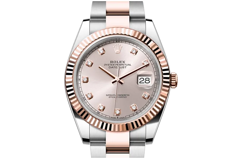 RSNOW Rolex Datejust 41 Oyster-41 mm-Oystersteel and Everose gold Reference 126331 m126331-0007