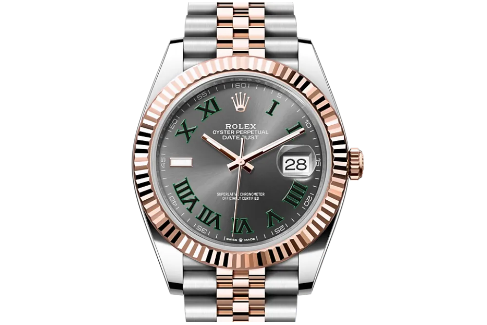RSNOW Rolex Datejust 41 Oyster-41 mm-Oystersteel and Everose gold Reference 126331 m126331-0016