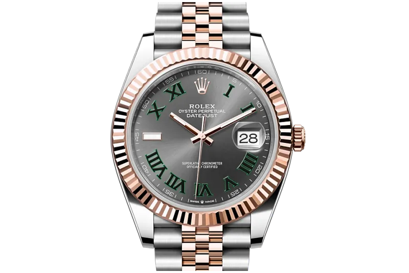 RSNOW Rolex Datejust 41 Oyster-41 mm-Oystersteel and Everose gold Reference 126331 m126331-0016
