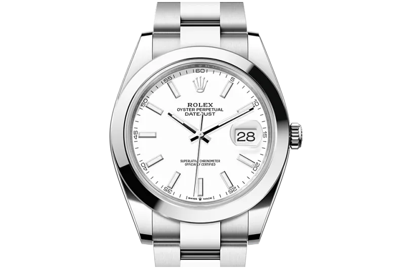 RSNOW Rolex Datejust 41 Oyster-41 mm-Oystersteel and Oystersteel Reference 126300 m126300-0005