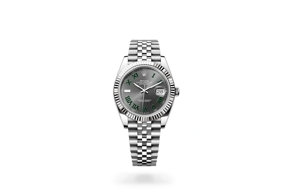 RSNOW Rolex Datejust 41 Oyster-41 mm-Oystersteel and White Gold Reference 126334 m126334-0022