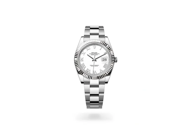 RSNOW Rolex Datejust 41 Oyster-41 mm-Oystersteel and White Gold Reference 278240 m126334-0023