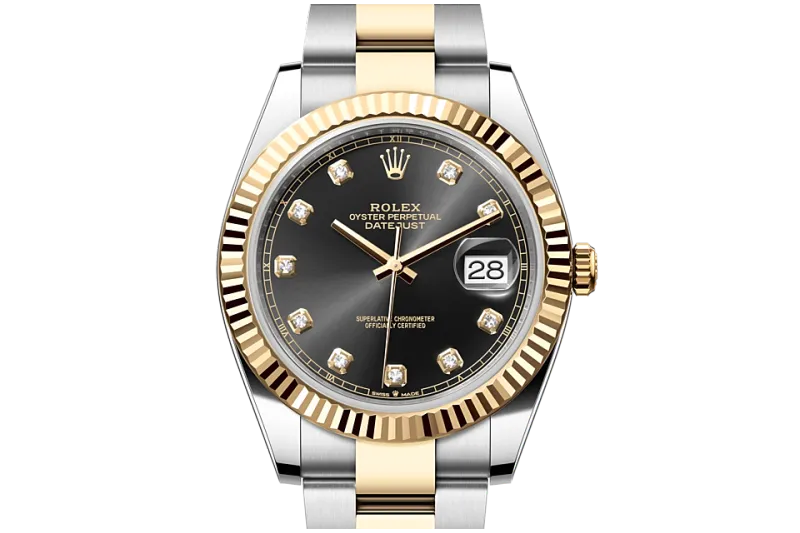 RSNOW Rolex Datejust 41 Oyster-41 mm-Oystersteel and Yellow Gold Reference 126333 m126333-0005