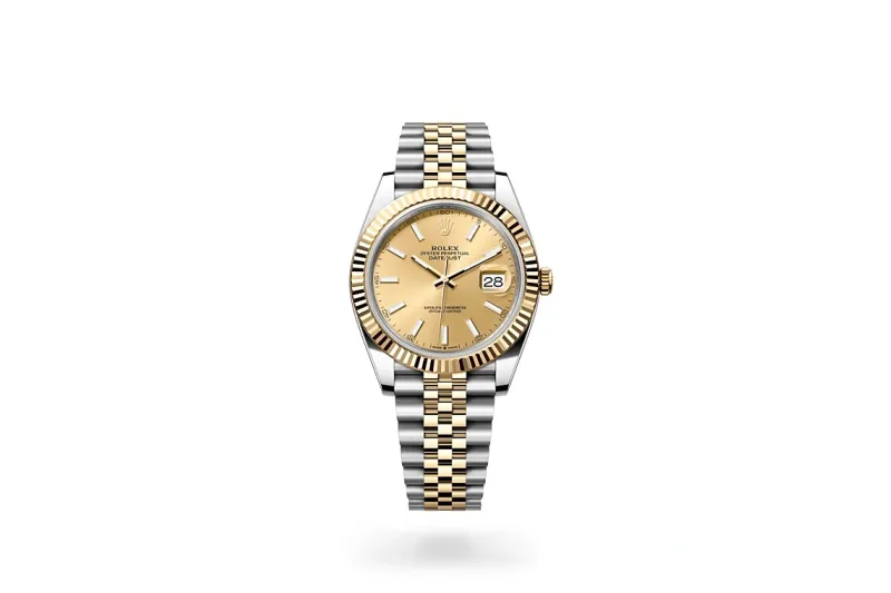 RSNOW Rolex Datejust 41 Oyster-41 mm-Oystersteel and Yellow Gold Reference 126333 m126333-0010