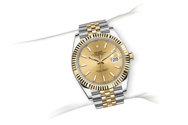 RSNOW Rolex Datejust 41 Oyster-41 mm-Oystersteel and Yellow Gold Reference 126333 m126333-0010