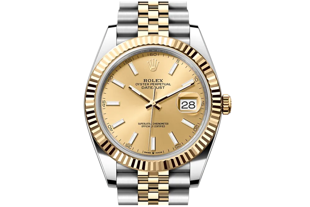 RSNOW Rolex Datejust 41 Oyster-41 mm-Oystersteel and Yellow Gold Reference 126333 m126333-0010