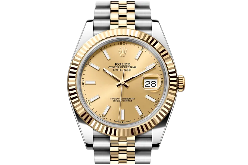 RSNOW Rolex Datejust 41 Oyster-41 mm-Oystersteel and Yellow Gold Reference 126333 m126333-0010