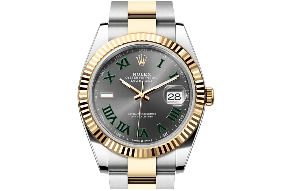 RSNOW Rolex Datejust 41 Oyster-41 mm-Oystersteel and Yellow Gold Reference 126333 m126333-0019