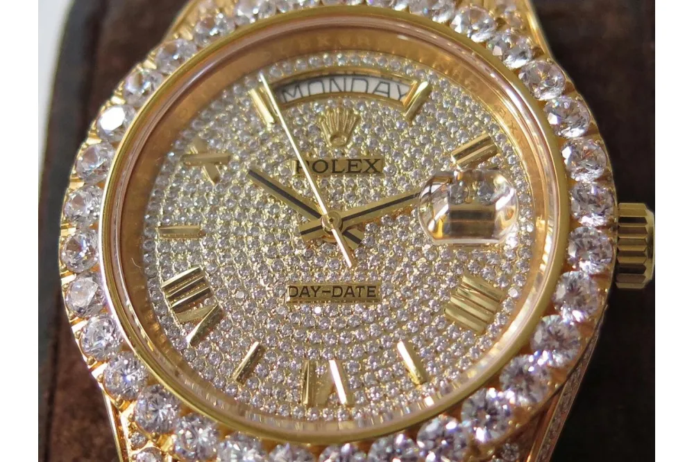 RSNOW Rolex Day-Date II Diamond Watch ROL-255000