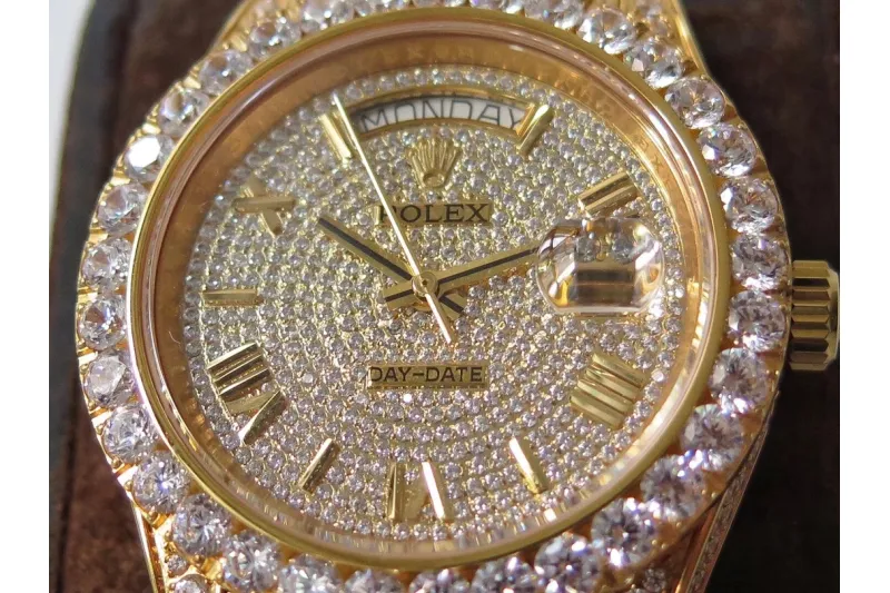 RSNOW Rolex Day-Date II Diamond Watch ROL-255000