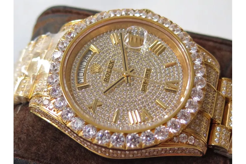 RSNOW Rolex Day-Date II Diamond Watch ROL-255000