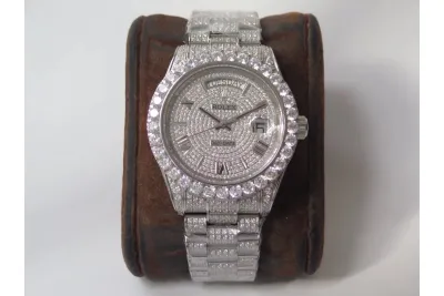 RSNOW Rolex Day-Date II Presidential VVS Moissanite Diamond Watch 01