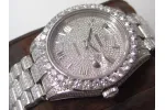 RSNOW Rolex Day-Date II Presidential VVS Moissanite Diamond Watch