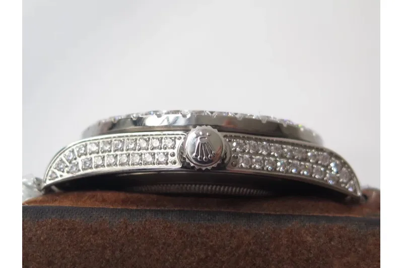 RSNOW Rolex Day-Date II Presidential VVS Moissanite Diamond Watch