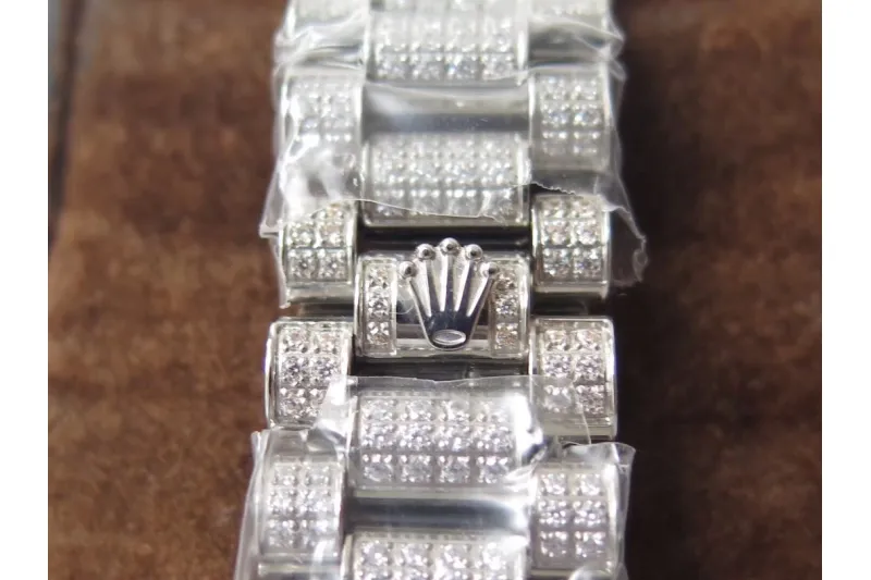 RSNOW Rolex Day-Date II Presidential VVS Moissanite Diamond Watch