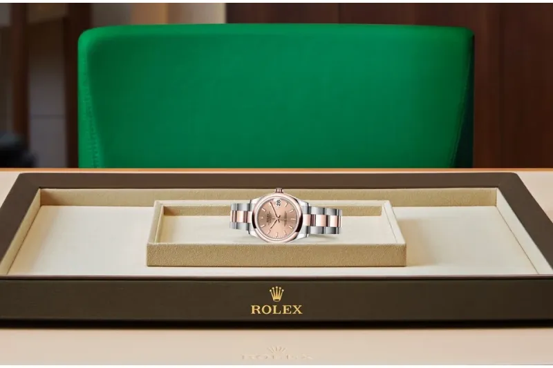 RSNOW Rolex Datejust 31 Oyster-31 mm-Oystersteel and Everose Gold Reference 278241 m278241-0009