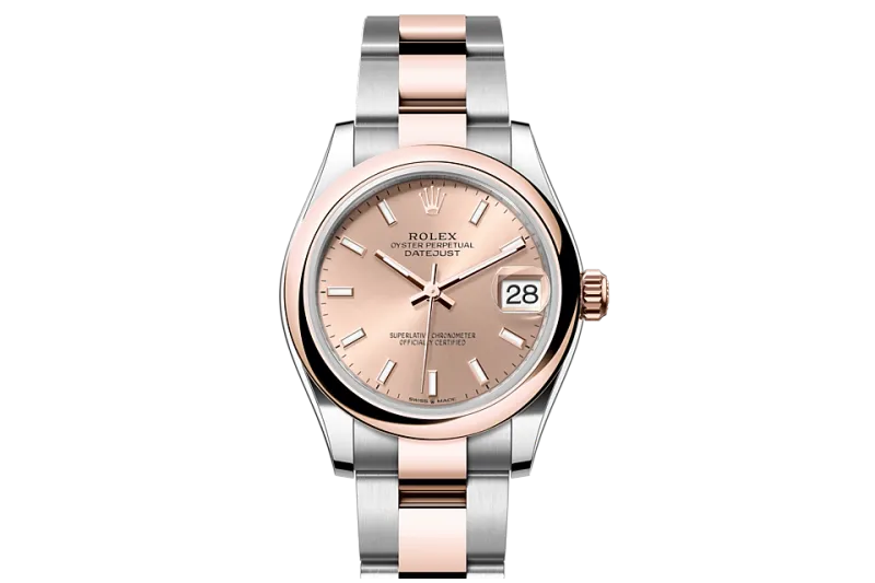 RSNOW Rolex Datejust 31 Oyster-31 mm-Oystersteel and Everose Gold Reference 278241 m278241-0009